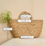 Chill on the Hill Seagrass Tote dimensions W