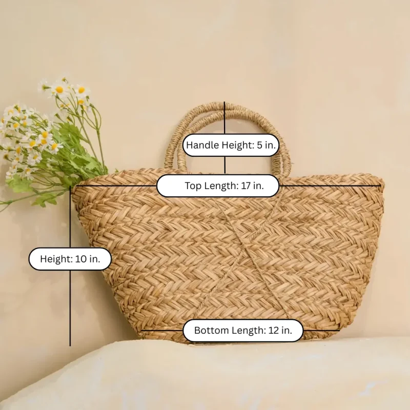 Chill on the Hill Seagrass Tote dimensions W