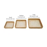 Shimmering Burst Square Tray dimensions W