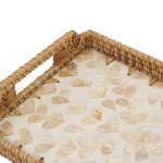 Shimmering Petals rectangle tray 5 W