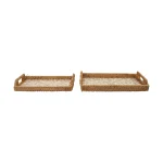 Shimmering Petals rectangle tray 6 W