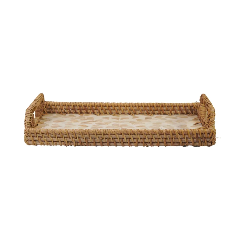 Shimmering Petals rectangle tray 8 W