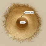 Fringe Hat dimensions bottom W