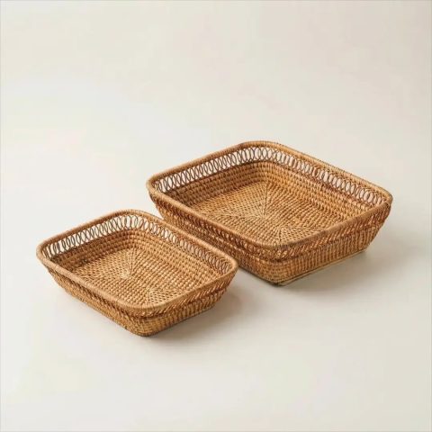 rattan decorative rectangle tray product 1 W