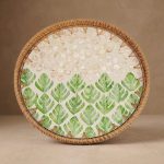 Blossoms and Leaves Motif tray W
