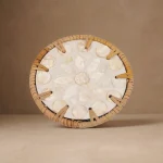 Seashell Inlay Coaster Design I Shimmering Petals W