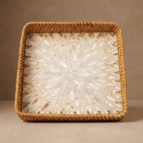 Shimmering Burst square tray W