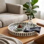 capiz round tray midnight star lifestyle