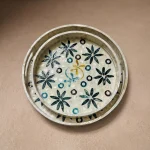 mother of pearl round tray dancing dragonflies nested